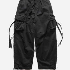 Concert Outfit Pockets with Flap Pants