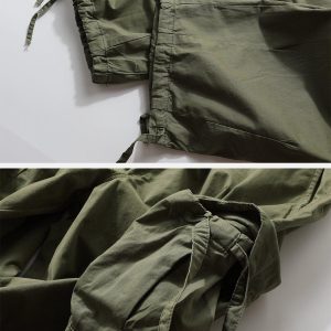 Concert Outfit Pockets with Flap Pants