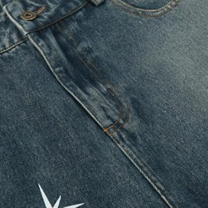 Concert Outfit Polaris Print Washed Straight Jeans