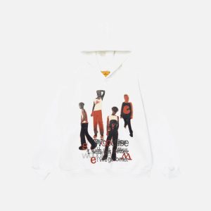 Concert Outfit Portrait Print Hoodie