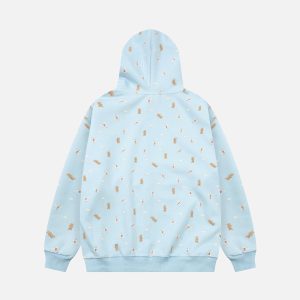 Concert Outfit Print Adorable Little Bear Hoodie
