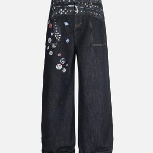 Concert Outfit Print RO Style Baggy Jeans