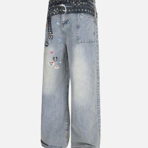Concert Outfit Print RO Style Baggy Jeans