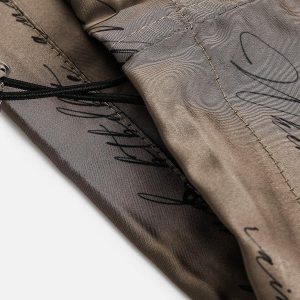 Concert Outfit Print Silk Shorts