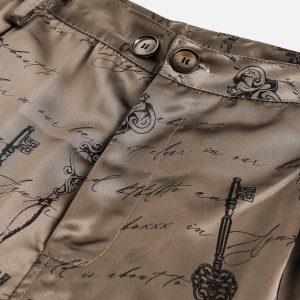 Concert Outfit Print Silk Shorts