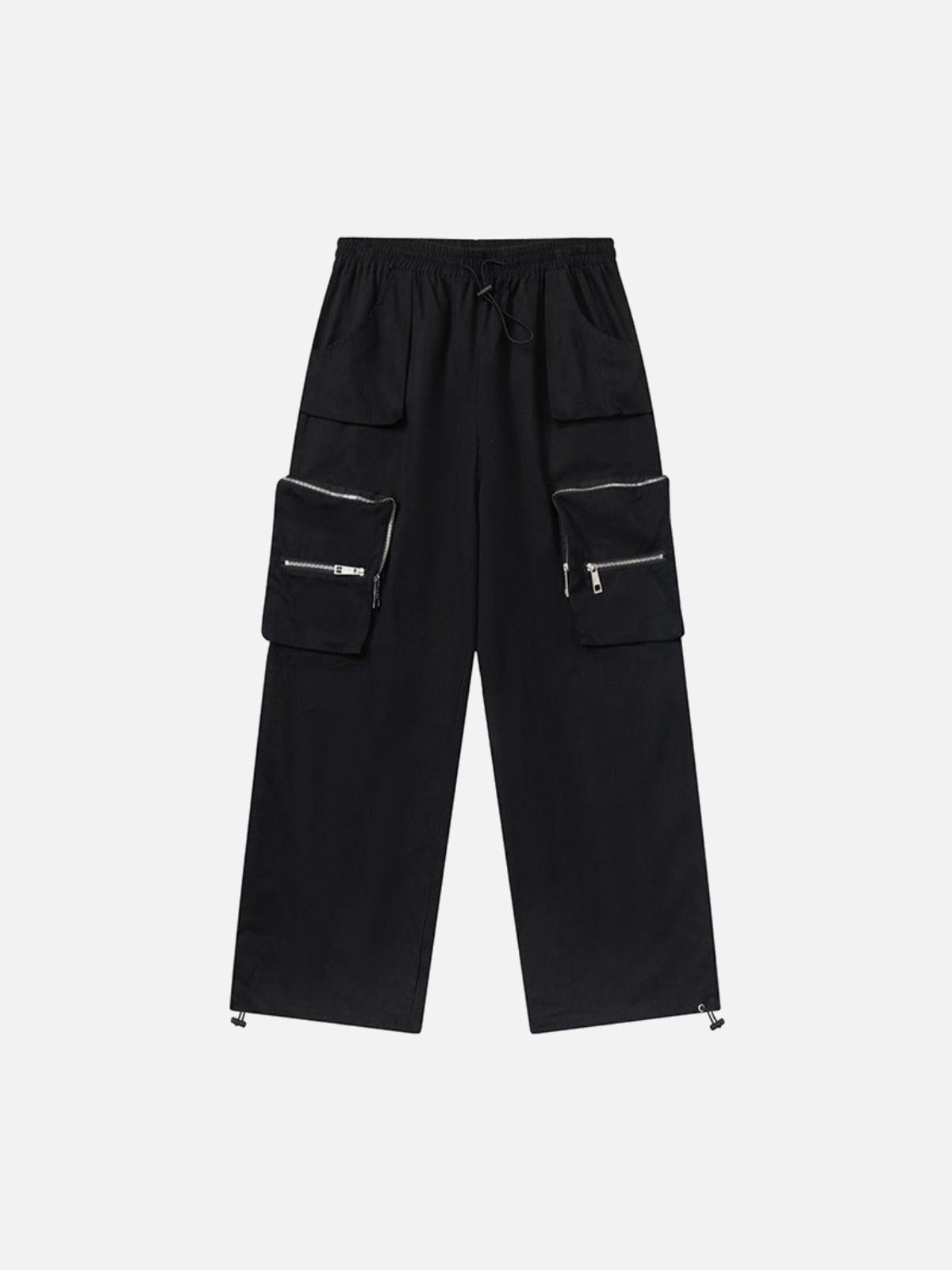 Concert Outfit Printed Drawstring Multi-Pocket Cargo Pants Concert Outfit Printed Drawstring Multi-Pocket Cargo Pants