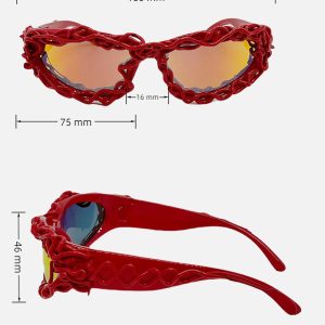 Concert Outfit Punk Hip-Hop Futuristic Sunglasses