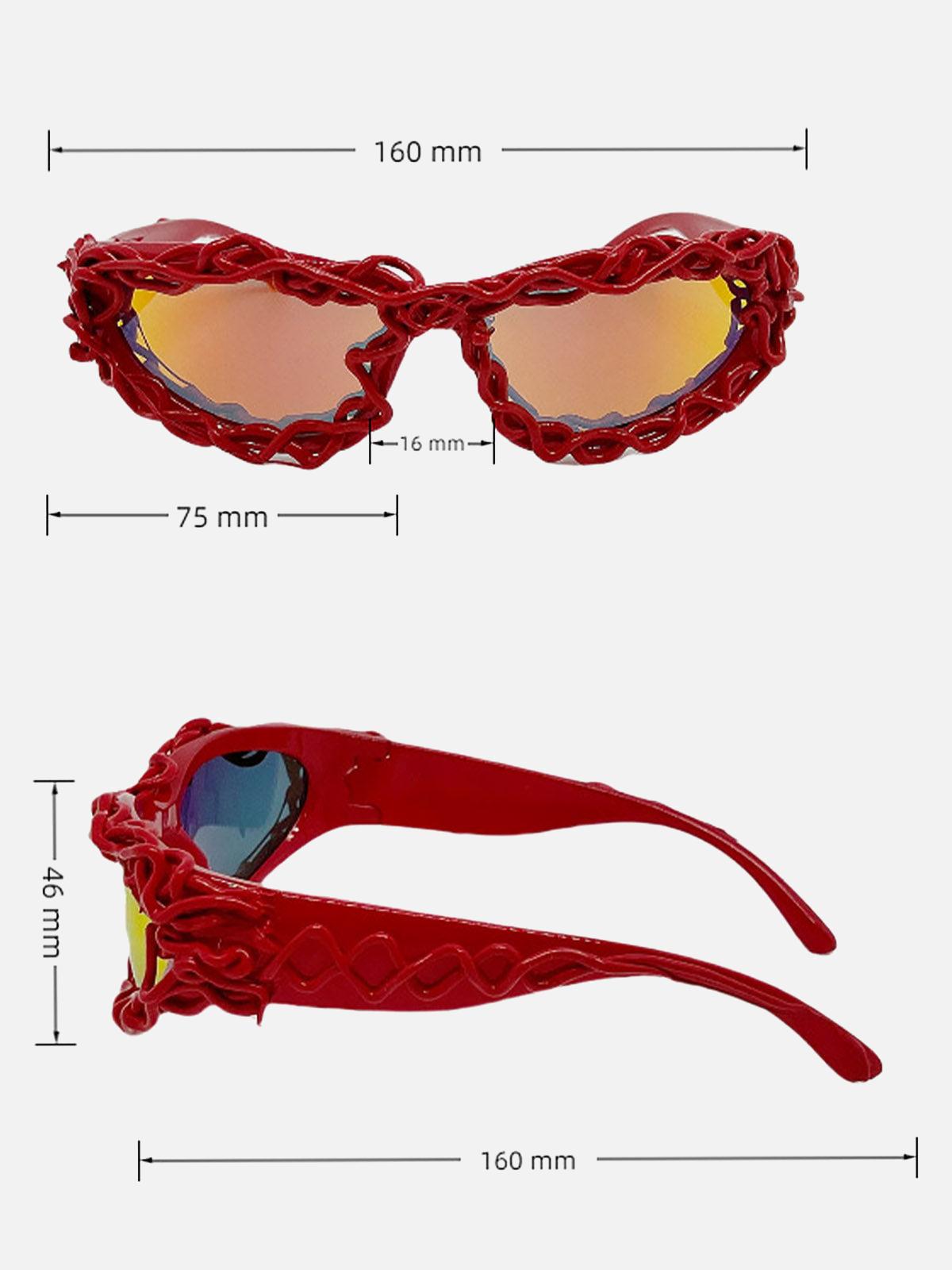 Concert Outfit Punk Hip-Hop Futuristic Sunglasses Concert Outfit Punk Hip-Hop Futuristic Sunglasses