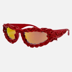 Concert Outfit Punk Hip-Hop Futuristic Sunglasses