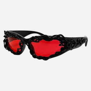 Concert Outfit Punk Hip-Hop Futuristic Sunglasses