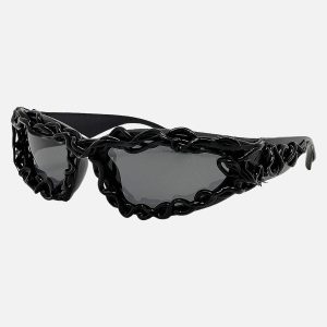 Concert Outfit Punk Hip-Hop Futuristic Sunglasses
