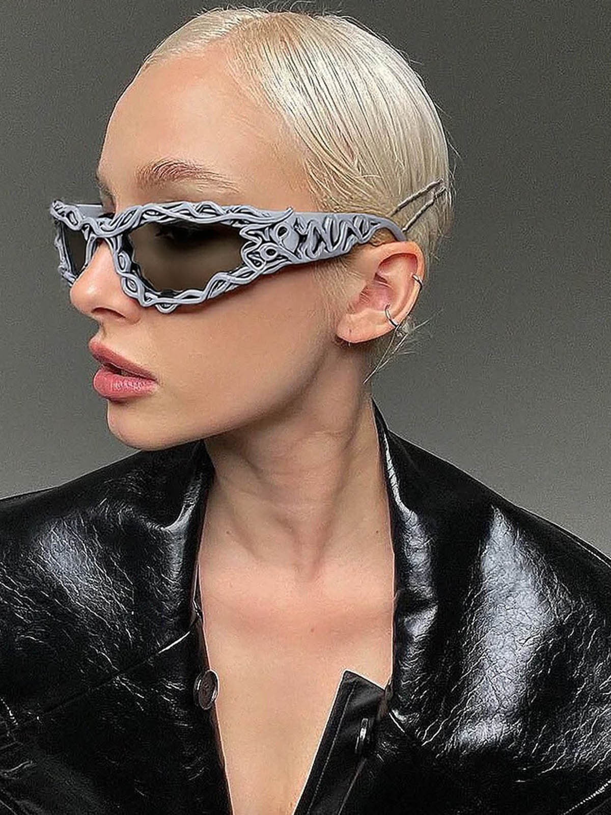 Concert Outfit Punk Hip-Hop Futuristic Sunglasses Concert Outfit Punk Hip-Hop Futuristic Sunglasses
