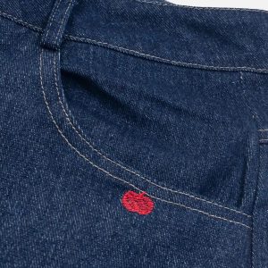 Concert Outfit Puppy Embroidered Jeans