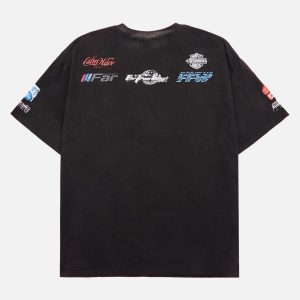 Concert Outfit Racing Afterimage Lettering T-Shirt