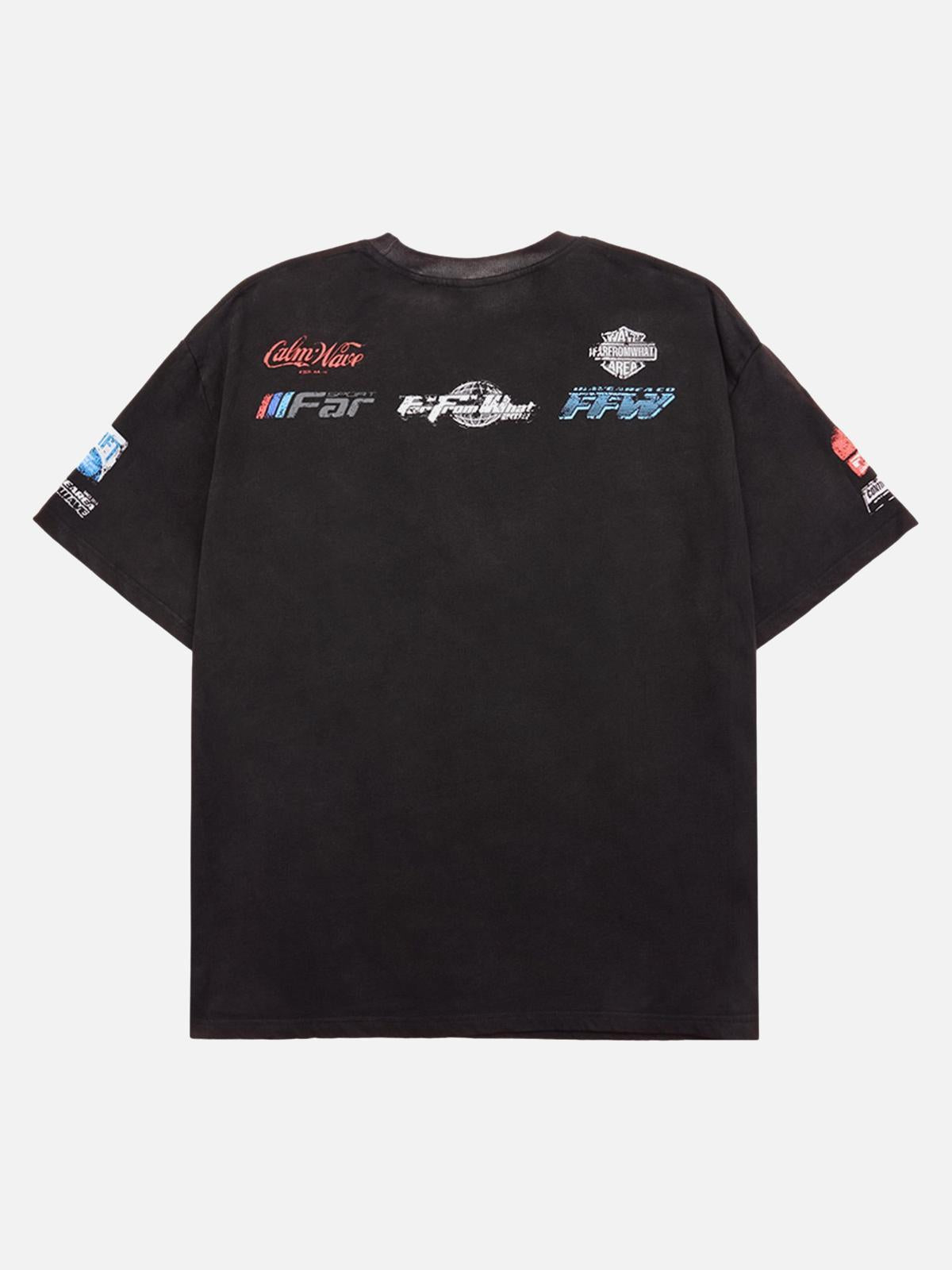 Concert Outfit Racing Afterimage Lettering T-Shirt Concert Outfit Racing Afterimage Lettering T-Shirt