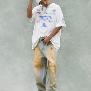 Concert Outfit Racing Afterimage Lettering T-Shirt