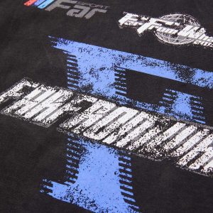 Concert Outfit Racing Afterimage Lettering T-Shirt