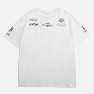 Concert Outfit Racing Afterimage Lettering T-Shirt