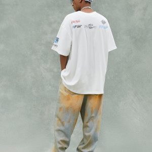 Concert Outfit Racing Afterimage Lettering T-Shirt