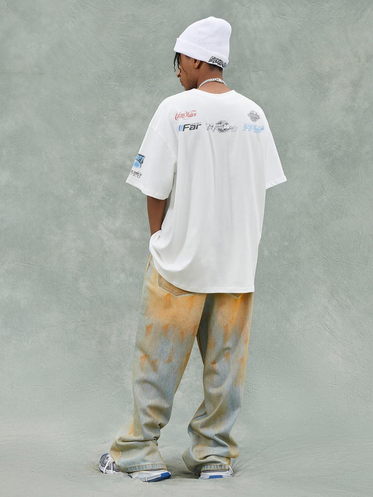 Concert Outfit Racing Afterimage Lettering T-Shirt Concert Outfit Racing Afterimage Lettering T-Shirt