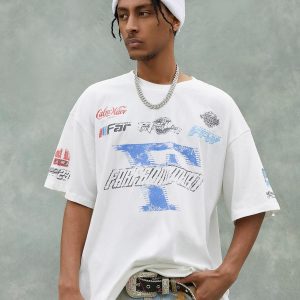 Concert Outfit Racing Afterimage Lettering T-Shirt