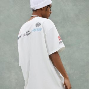 Concert Outfit Racing Afterimage Lettering T-Shirt