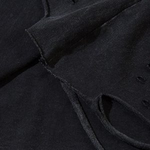 Concert Outfit Raw Edge Butterfly Print Vest