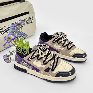 Concert Outfit Retro Cashew Flower Board Casual Shoes