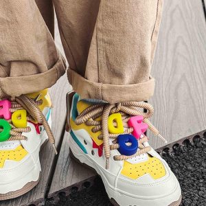 Concert Outfit Retro Casual Couple Sneakers