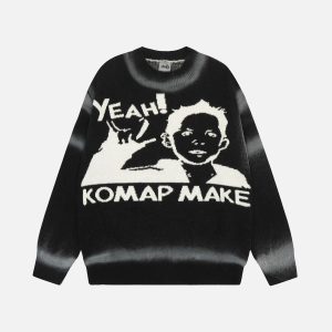 Concert Outfit Retro character YEAH! sweater