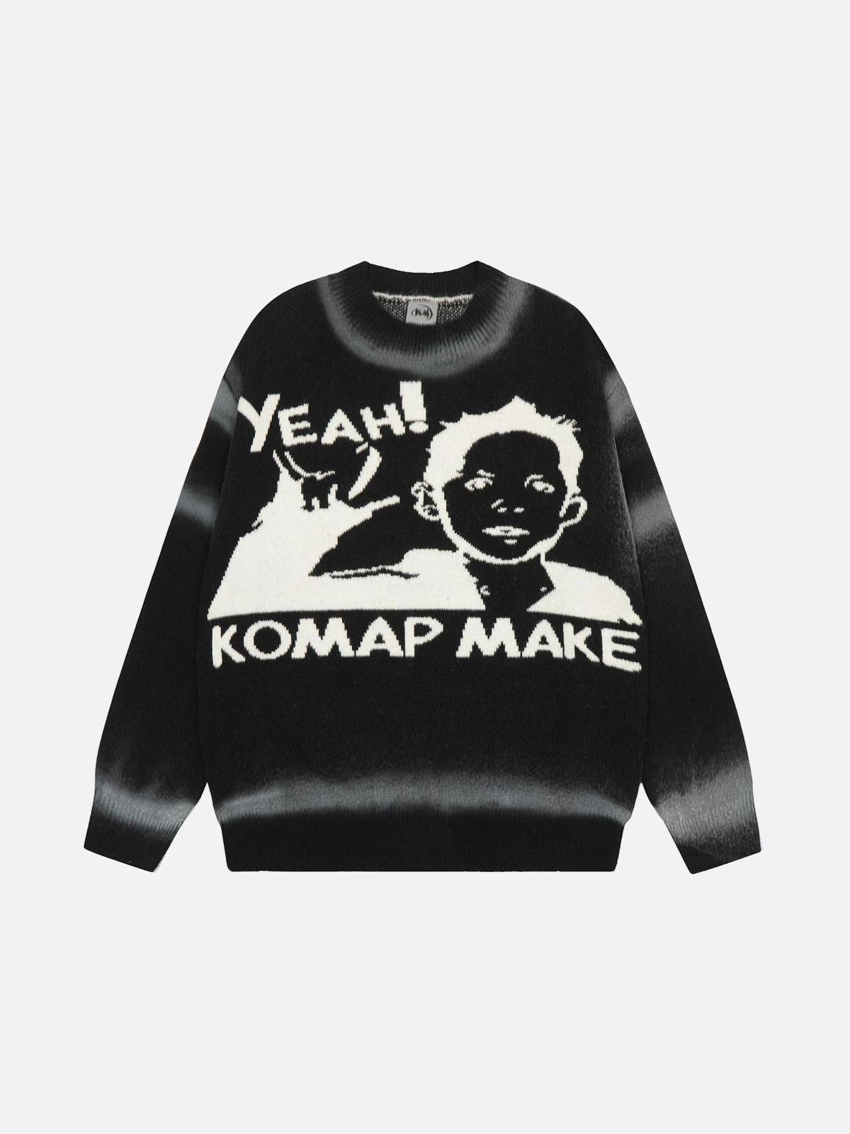 Concert Outfit Retro character YEAH! sweater Concert Outfit Retro character YEAH! sweater