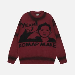 Concert Outfit Retro character YEAH! sweater