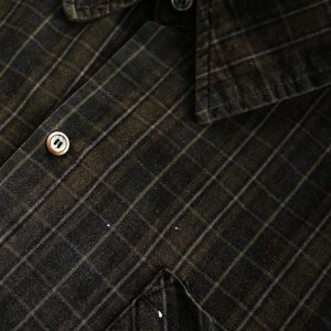 Concert Outfit Retro Cleanfit Plaid Shirt