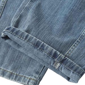 Concert Outfit Retro Cleanfit Washed Baggy Jeans