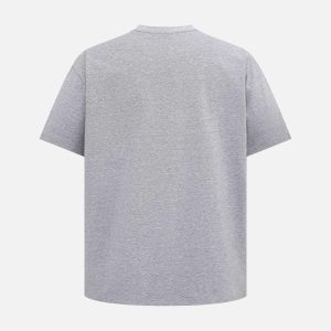 Concert Outfit Retro Contrast Color Embroidered Letter T-Shirt