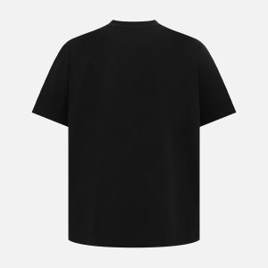 Concert Outfit Retro Contrast Color Embroidered Letter T-Shirt