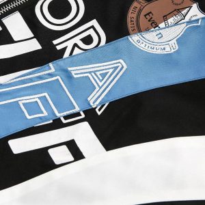 Concert Outfit Retro Contrast Color Stitching Jersey Jacket