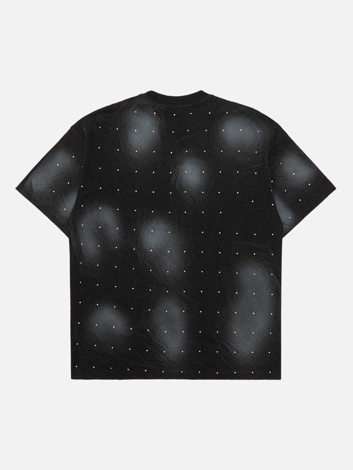 Concert Outfit Retro Crystal Letter T-Shirt Concert Outfit Retro Crystal Letter T-Shirt