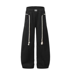 Concert Outfit Retro Curved Drape Sweatpants