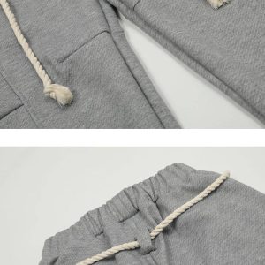 Concert Outfit Retro Curved Drape Sweatpants