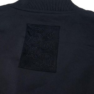 Concert Outfit Retro Deconstructed Bomber Jacket