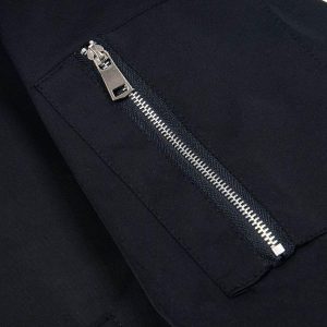 Concert Outfit Retro Deconstructed Bomber Jacket