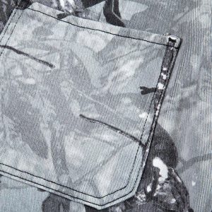 Concert Outfit Retro Distressed Camouflage Workwear Hip-Hop Shorts