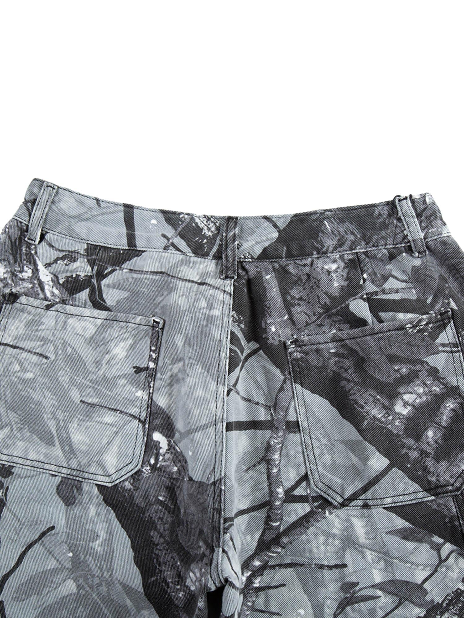 Concert Outfit Retro Distressed Camouflage Workwear Hip-Hop Shorts Concert Outfit Retro Distressed Camouflage Workwear Hip-Hop Shorts