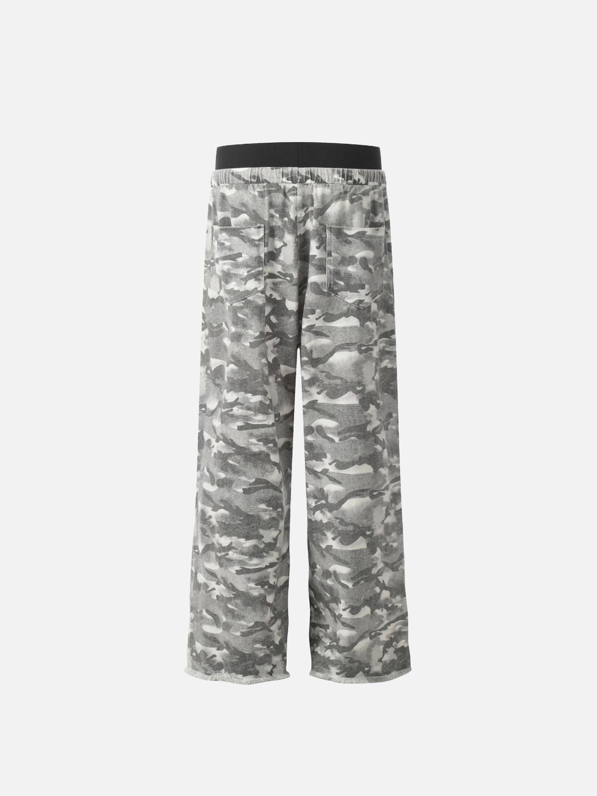 Concert Outfit Retro Fake Two-Piece Camouflage Pants Concert Outfit Retro Fake Two-Piece Camouflage Pants