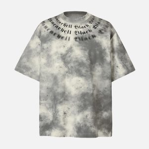 Concert Outfit Retro Gradient Crew Neck Shirt