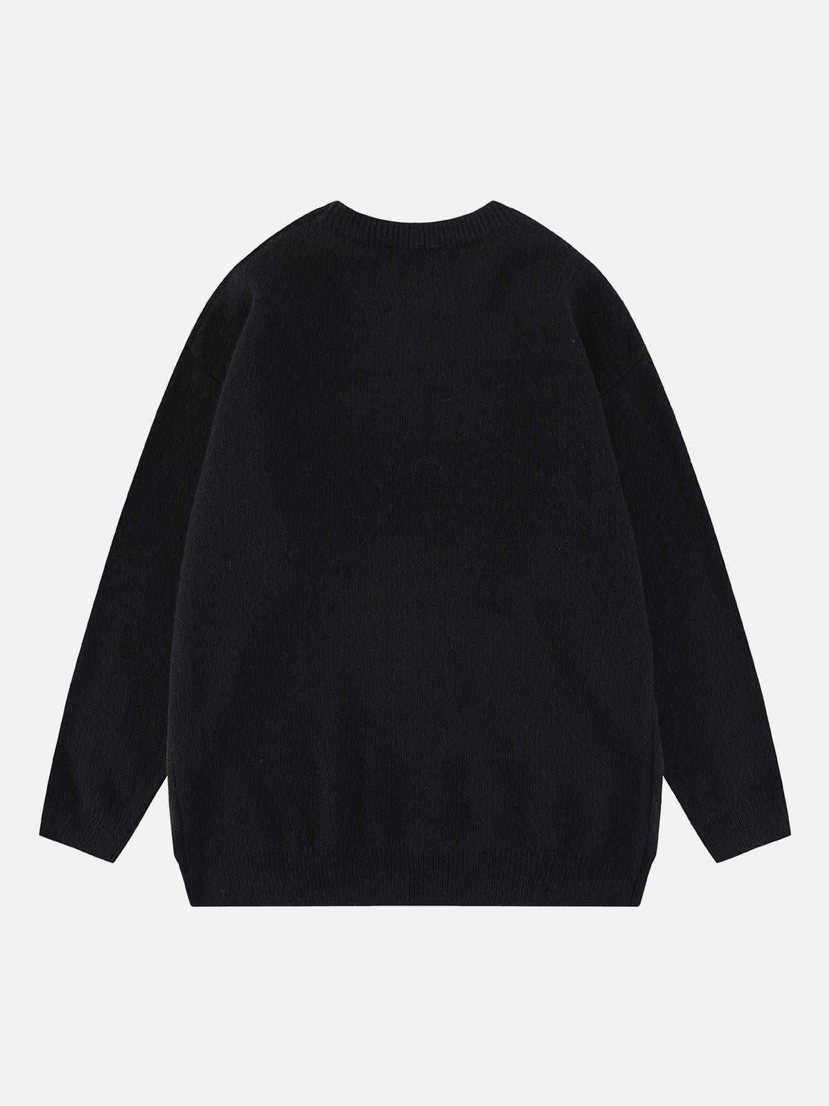 Concert Outfit Retro Gradient Crewneck Sweater Concert Outfit Retro Gradient Crewneck Sweater