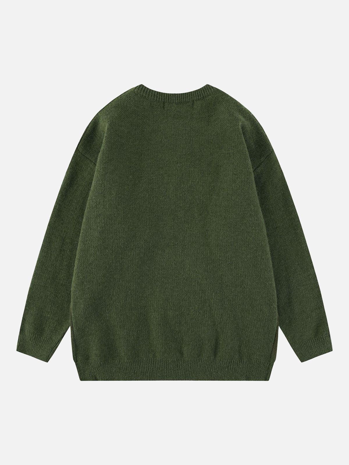 Concert Outfit Retro Gradient Crewneck Sweater Concert Outfit Retro Gradient Crewneck Sweater