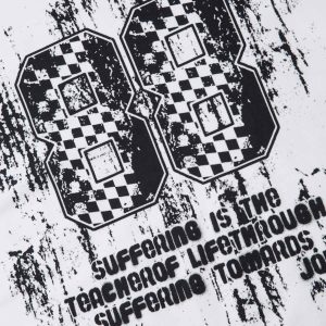 Concert Outfit Retro Graffiti Lettering T-Shirt