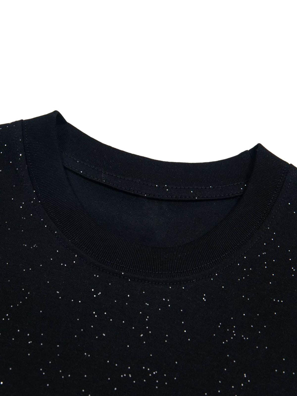 Concert Outfit Retro Heavy Starry Sky Print Font Design Short-Sleeved T-Shirt Concert Outfit Retro Heavy Starry Sky Print Font Design Short-Sleeved T-Shirt